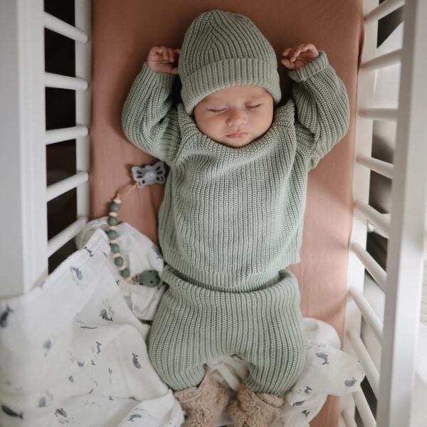Mushie Hydrofiele Doek XL Swaddle - Whales 0810052467818 (3)