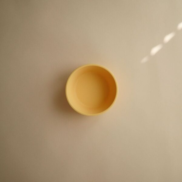 Mushie Kom Siliconen met Zuignap Pale Daffodil 0810052464336