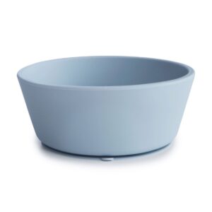 Mushie Kom Siliconen met Zuignap Powder Blue 0810052464329