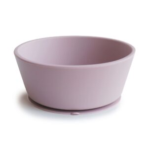 Mushie Kom Siliconen met Zuignap Soft Lilac 0810052464312