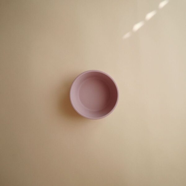 Mushie Kom Siliconen met Zuignap Soft Lilac 0810052464312