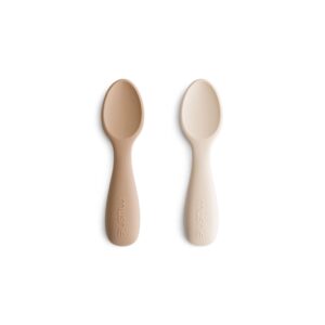Mushie Starter Set Baby Lepels (set van 2) Natural 0840355800272 (2)