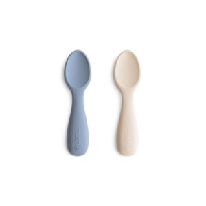 Mushie Starter Set Baby Lepels (set van 2) Tradewinds 0840355800289 (1)