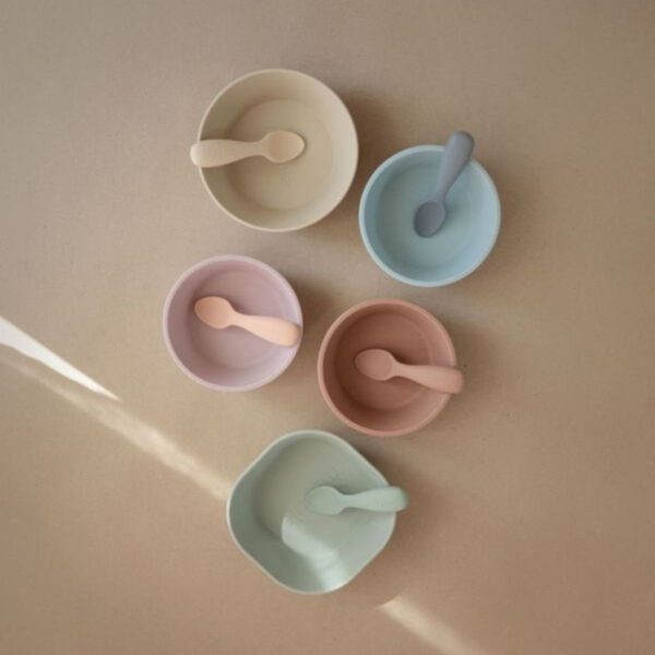 Mushie Starter Set Baby Lepels (set van 2) bij Grasonderjevoeten (10)