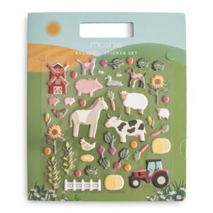 Mushie Stickerboek Herbruikbaar - Boerderij 0840355800722 (1)