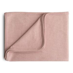 Mushie Wiegdeken Ribbed Baby Blanket - Blush 810052469386 - 7070503 - (1)