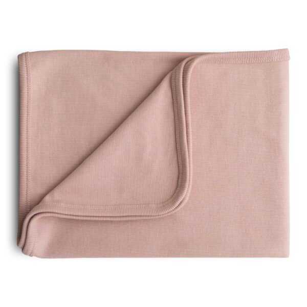 Mushie Wiegdeken Ribbed Baby Blanket - Blush 810052469386 - 7070503 - (1)