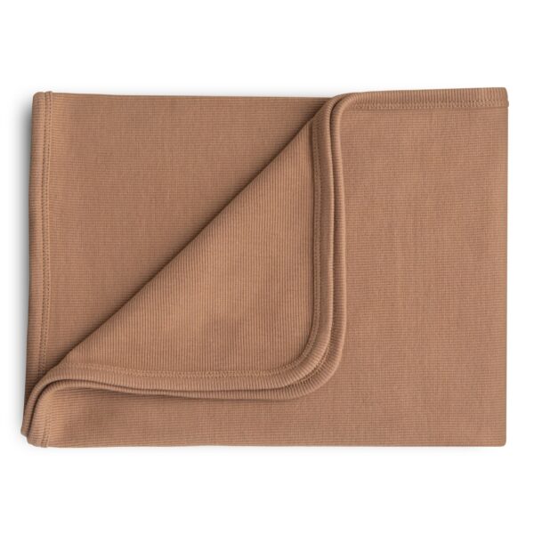 Mushie Wiegdeken Ribbed Baby Blanket - Tan 810052469409 - 7070504 (1)