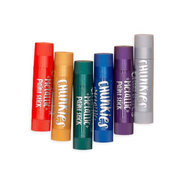 Ooly Chunkies Paint Sticks Metallic - Set van 6 0810078037279