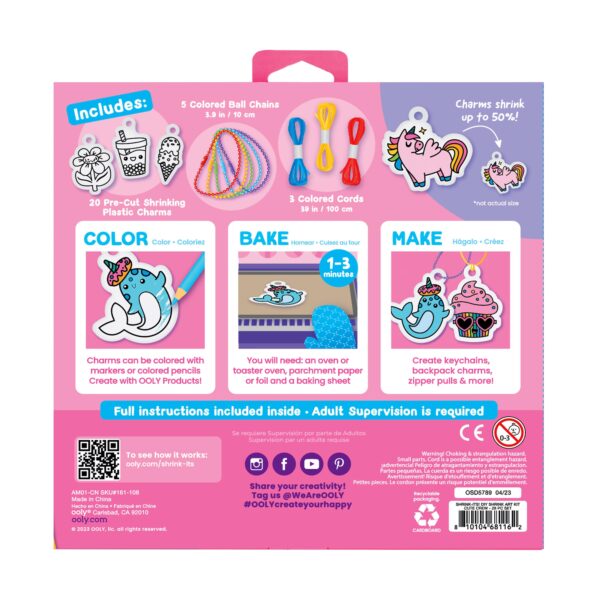 Ooly Shrink-Its! DIY Shrink Art Kit Cute Crew 0810104681162 (7)