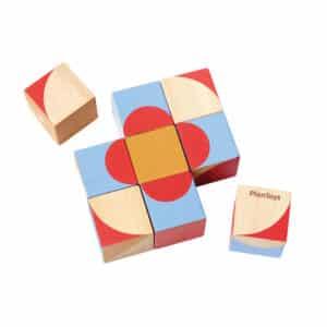 Plantoys Houten Puzzel Blokken - Geo +3jr 4648 - Grasonderjevoeten (1)
