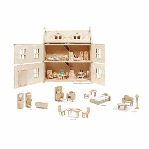 Plantoys Poppenhuis Victoriaans Meubel Set Totaal +3jr - 7359 - Grasonderjevoeten (3)