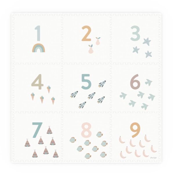 Play and Go Puzzelmat Numbers Terrazzo EVA 4895250600997 bij Grasonderjevoeten (1)
