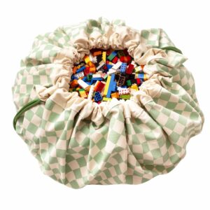 Play and Go Speelkleed en Opbergzak - Vichy Green 4895250600867 bij Grasonderjevoeten (1)