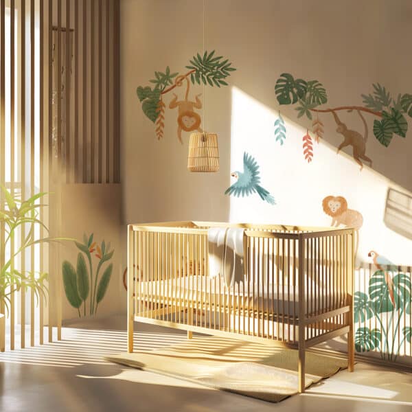 Lilipinso Yatsuni Muursticker Medium The Parrots 3700412477984