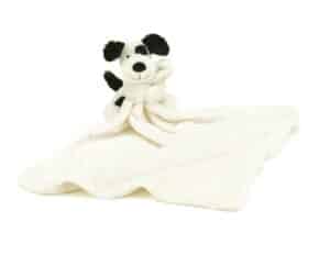 SOPP4BC Jellycat Bashful Knuffeldoek Puppy Black and Cream 670983069587