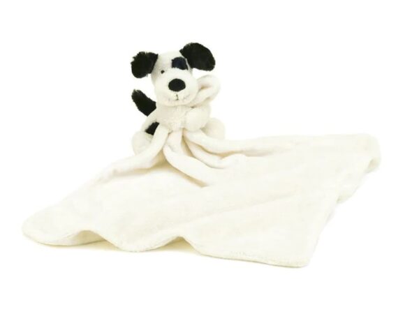 SOPP4BC Jellycat Bashful Knuffeldoek Puppy Black and Cream 670983069587