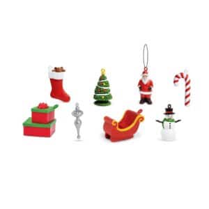 Safari Speelfiguren Designer Toob Set - Kerst 0095866677404 - S677404 - (1)