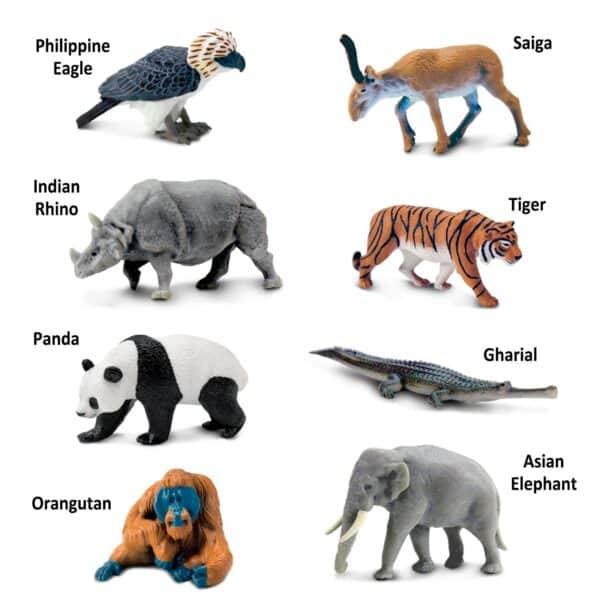 Safari Speelfiguren Toob Set - Dieren Azië 9586600573 - 100685 - 5