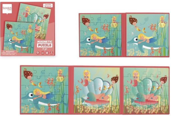 Scratch Magnetisch Puzzelboek To Go Zeemeermin 5414561811534 (6)