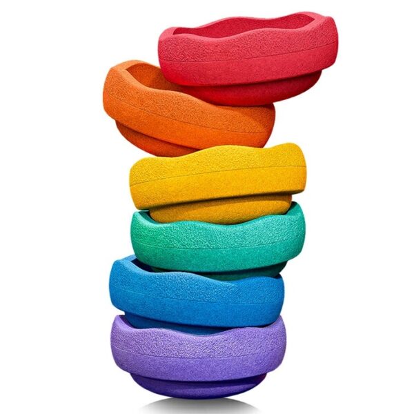 Stapelstein Original Rainbow Classic 6 Stuks 4260607082304 (1)