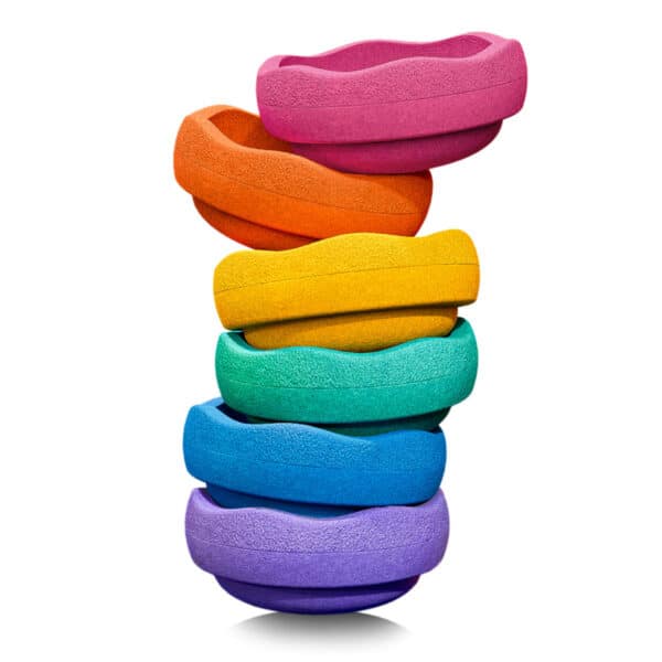 Stapelstein Original Rainbow Classic 6 Stuks Pink Edition 4260607082304 (2)