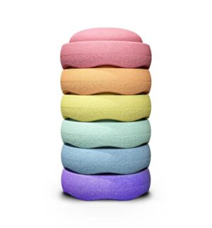 Stapelstein Original Rainbow Pastel 6 Stuks 4260607084803 (3)