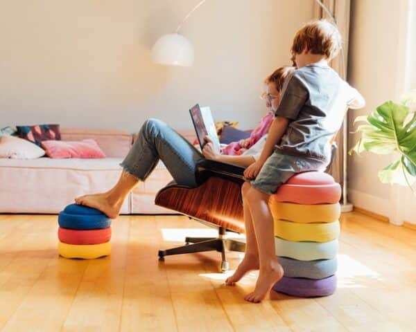 Stapelstein Rainbow Classic met Confetti Balance Board 6+1 4260607083226 (3)