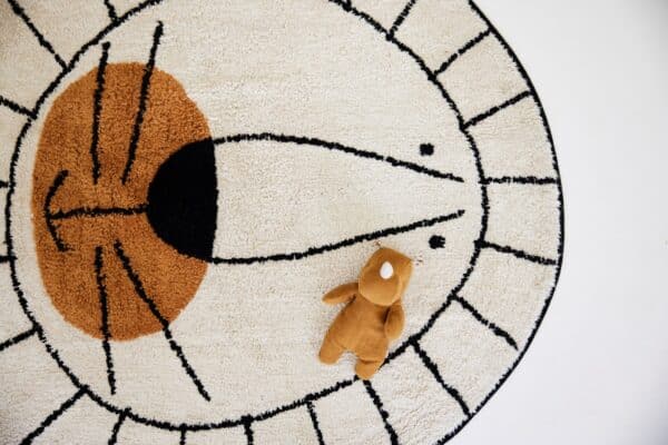 Tapis Petit Vloerkleed Rond - Leeuw Naturel Ø100cm - Afbeelding 2