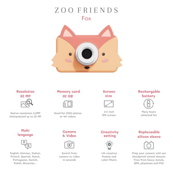 The Zoofamily Zoo Friends kindercamera Vos 4897095301657