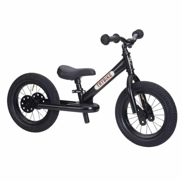Trybike Steel 2-in-1 Loopfiets - Zwart TBS2BLK - (1)