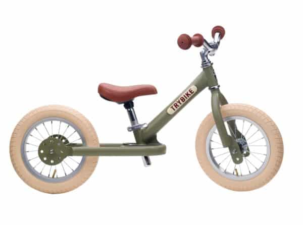 Trybike Steel Loopfiets - Mat Vintage Groen 8719325440294 (1)