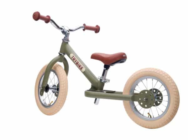 Trybike Steel Loopfiets - Mat Vintage Groen 8719325440294 (2)