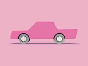 Way to Play Heen en Weer Auto - Roze (1)