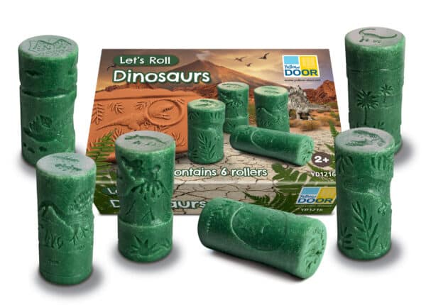 YD1216 Yellow Door Klei Rollers Let's Roll Dinosaurs 5060213763432 (1)