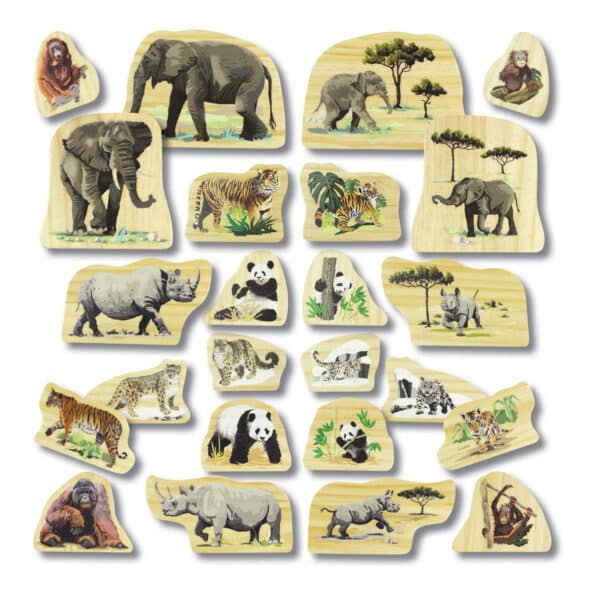 Yellow Door Houten Speelfiguren Bedreigde Diersoorten 5060213763562 - YD0203 (1)