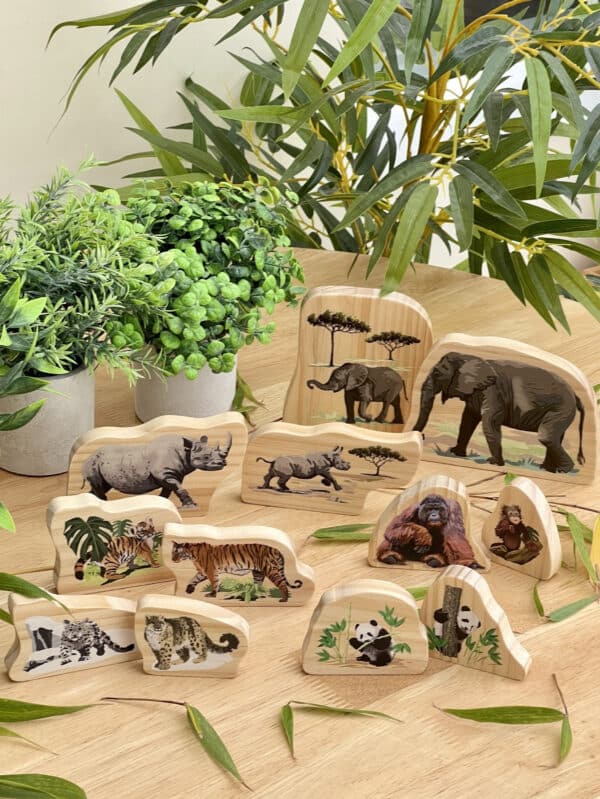 Yellow Door Houten Speelfiguren Bedreigde Diersoorten 5060213763562 - YD0203 (2)