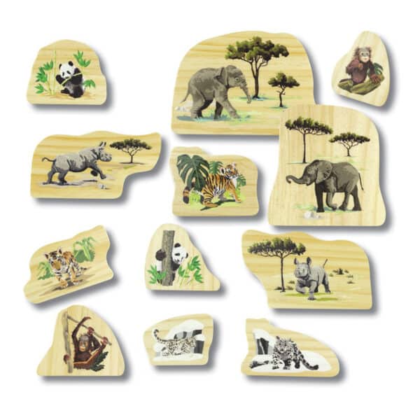 Yellow Door Houten Speelfiguren Bedreigde Diersoorten 5060213763562 - YD0203 (2)