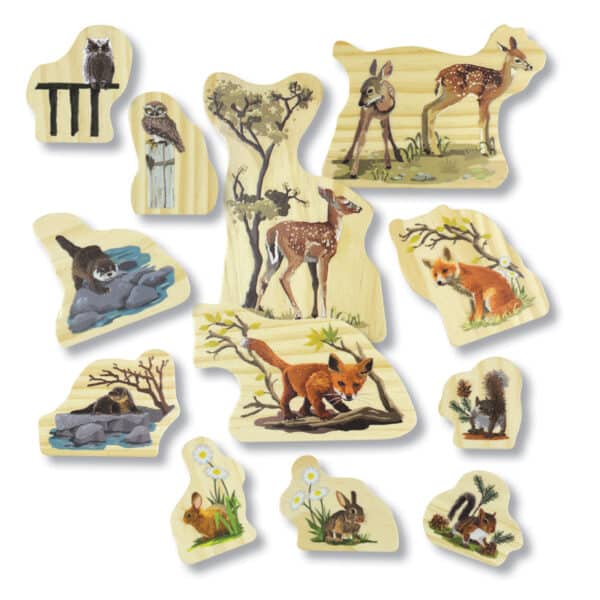 Yellow Door Houten Speelfiguren Bosdieren 5060213763555 - YD0202 (1)