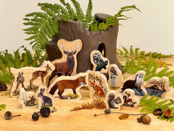 Yellow Door Houten Speelfiguren Bosdieren 5060213763555 - YD0202 (1)