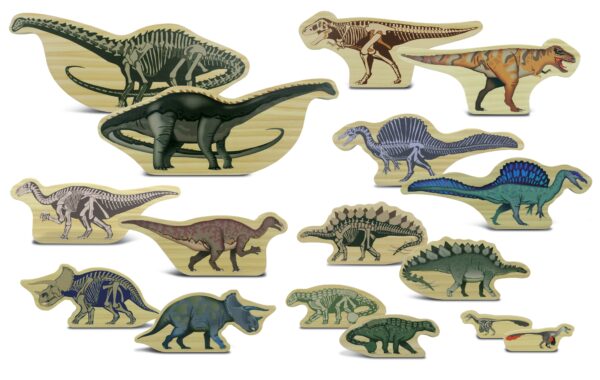 Yellow Door Houten Speelfiguren Dinosaurussen 5060213763289 - YD0201 (1)