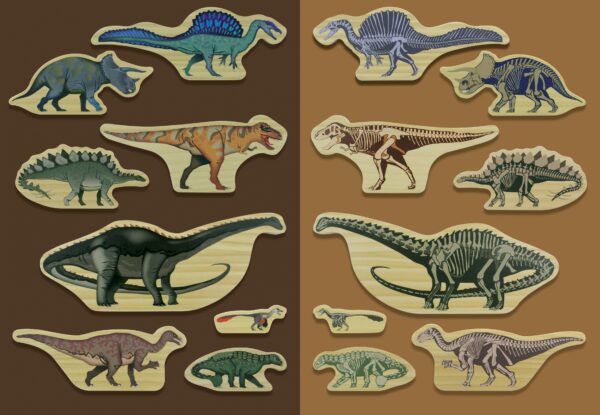 Yellow Door Houten Speelfiguren Dinosaurussen 5060213763289 - YD0201 (5)