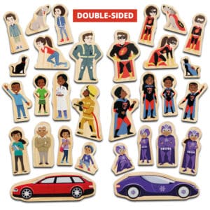 Yellow Door Houten Speelfiguren Super Helden 5060213760295 - YD0206 (5)