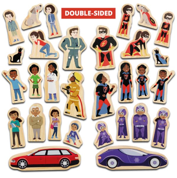 Yellow Door Houten Speelfiguren Super Helden 5060213760295 - YD0206 (5)