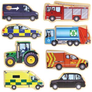 Yellow Door Houten Speelfiguren Voertuigen 5060213763579 - YD0204 (2)