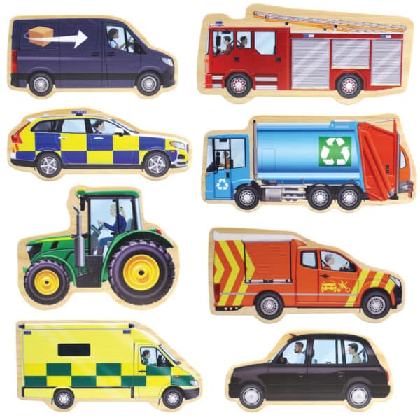 Yellow Door Houten Speelfiguren Voertuigen 5060213763579 - YD0204 (2)