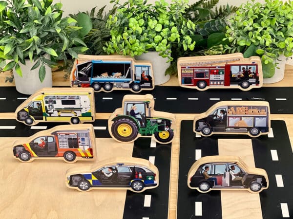 Yellow Door Houten Speelfiguren Voertuigen 5060213763579 - YD0204 (2)