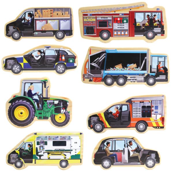Yellow Door Houten Speelfiguren Voertuigen 5060213763579 - YD0204 (2)