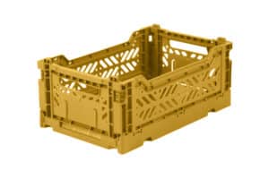 AYKASA FOLDING CRATE MINI BOX – Mustard