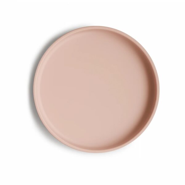 mushie classic siliconen bord blush 2